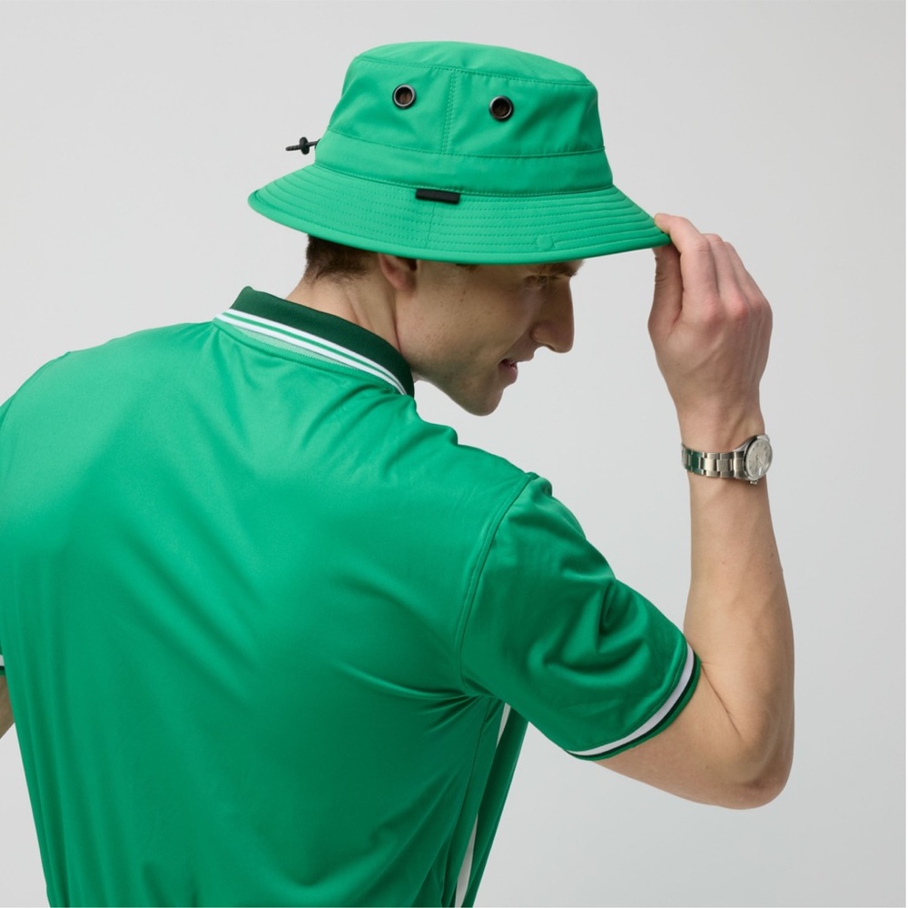 Tilley Golf Bucket Hat Size Medium Blue UPF+ 50 Water Repellant Green